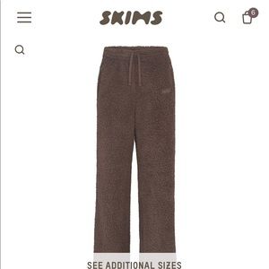 Skims NWT Teddy Track pant